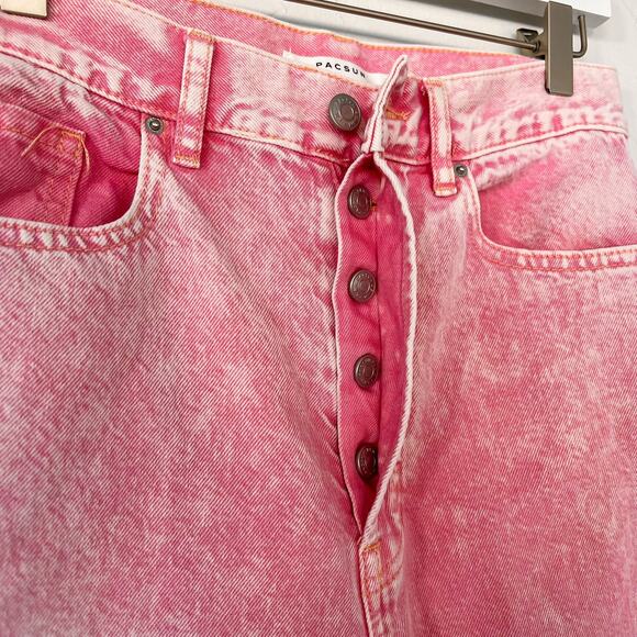 PacSun Eco Peach Acid Wash Ultra High Waisted Slim Fit Jeans size 27 - Picture 7 of 8